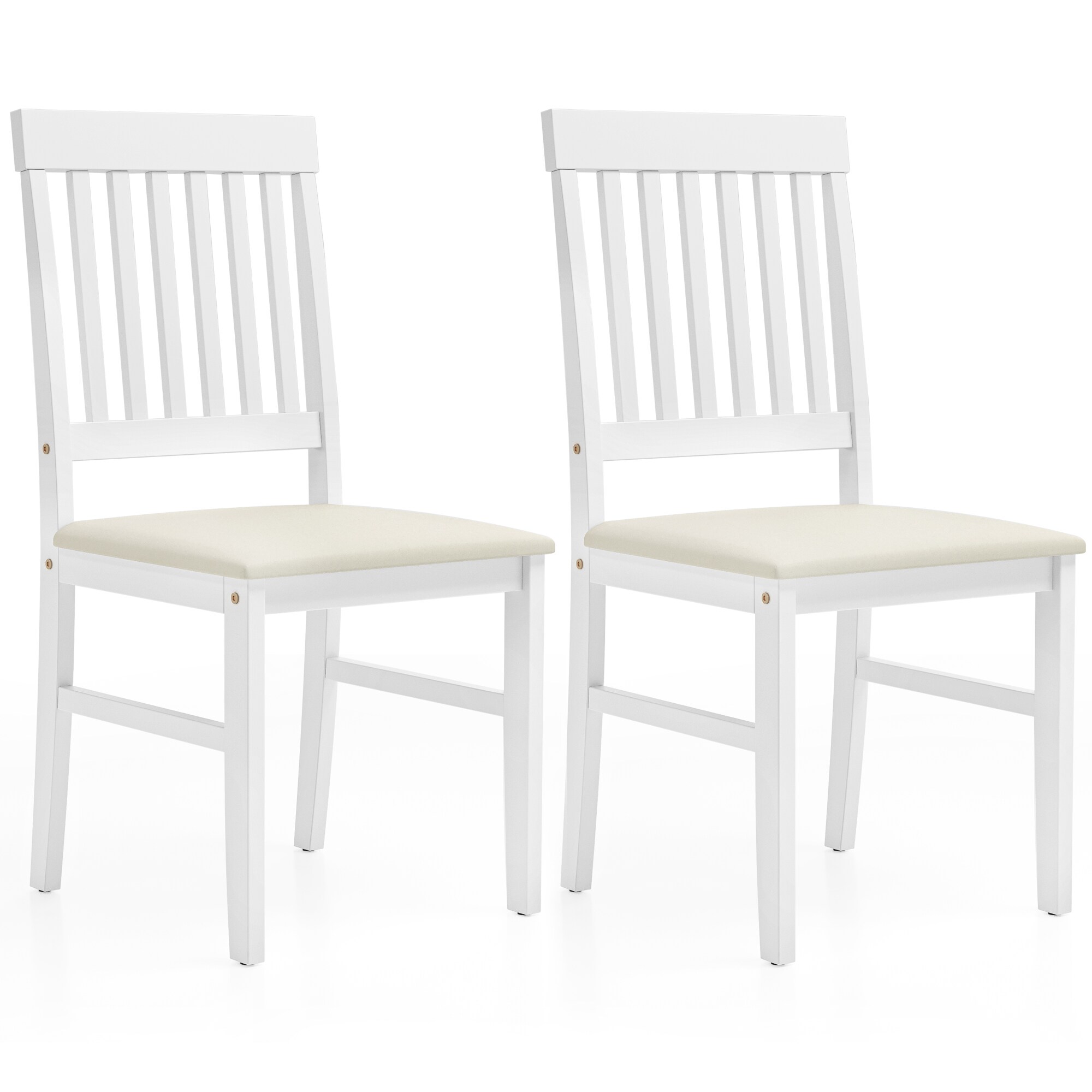 Modern Dining Chairs Set Of 2 With Solid Wood Legs And Leather_voghion.com